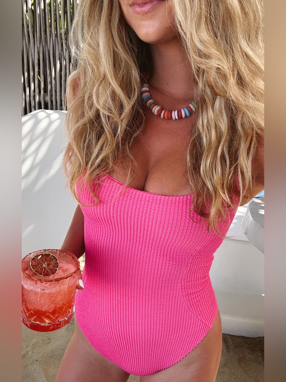 Show Me Your Mumu Miramar One Piece Swimsuit Size Large L pink scrunch nwot - Picture 3 of 7